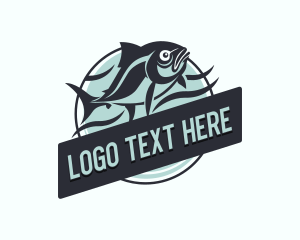 Fishery - Angler Fisherman Fish logo design