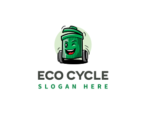 Recycling - Trash garbage Junk Mascot logo design
