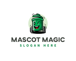 Trash garbage Junk Mascot logo design