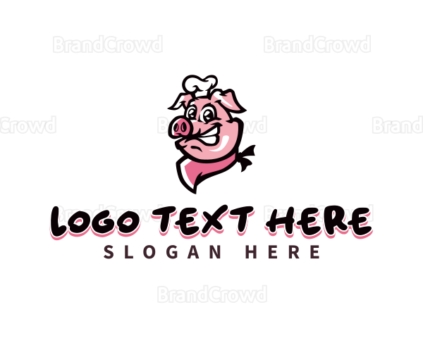 Pig Chef Toque Logo