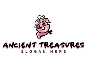 Pig Chef Toque Logo