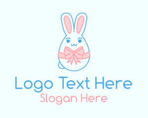 Celebration - Easter Bunny Ribbon logo design