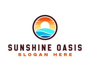 Sunset Summer Tourism logo design