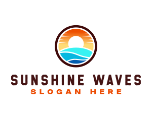 Summer - Sunset Summer Tourism logo design