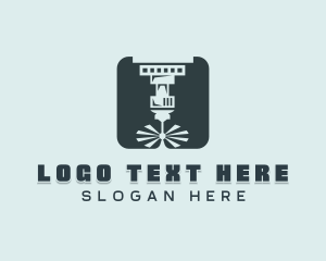 Mechanical - Laser Automation CNC logo design