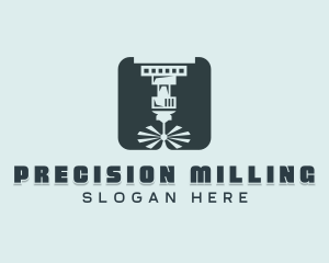 Milling - Laser Automation CNC logo design