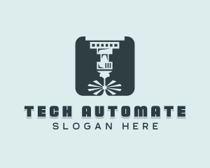 Laser Automation CNC logo design
