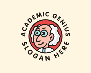 Professor - Scientist Professor Chemist logo design
