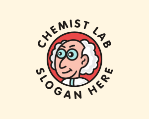 Chemist - Scientist Professor Chemist logo design