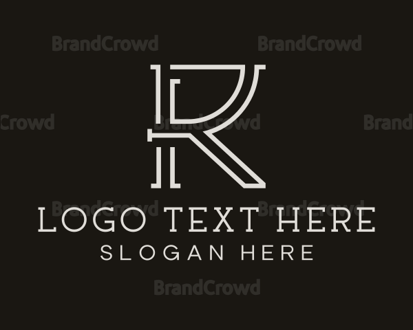 Contractor Business Letter R Logo