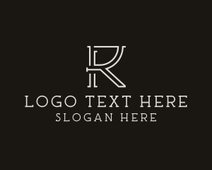 Investor - Contractor Business Letter R logo design