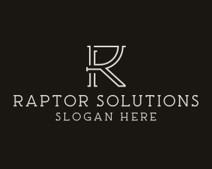 Contractor Business Letter R  logo design