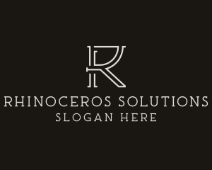 Contractor Business Letter R  logo design