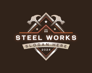 Hammer Repair Builder logo design