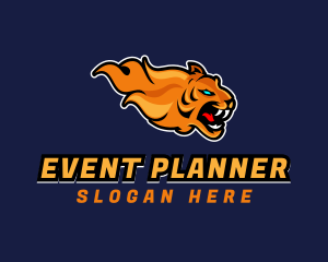 Streaming - Gamer Flaming Tiger logo design