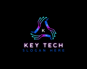 Technology Digital Circuit logo design