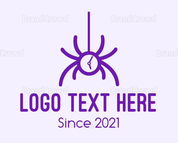 Violet Spider Clock Logo