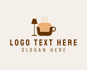 Cafeine - Couch Coffee Cafe logo design