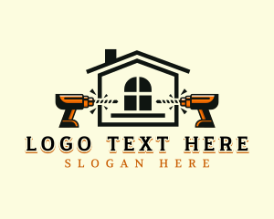 Contractor - Handyman Drill Renovation logo design