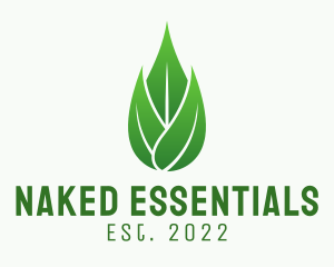 Leaf Essential Oil logo design