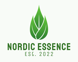 Leaf Essential Oil logo design