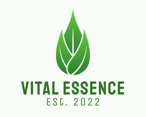 Leaf Essential Oil logo design