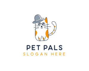 Cat Feline Pet logo design