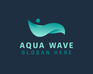 Gradient Wave Agency logo design