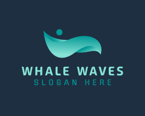 Gradient Wave Agency logo design