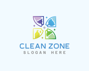 Housekeeping Sanitary Cleaning logo design