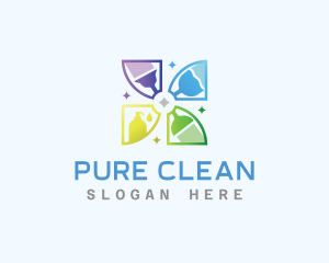 Housekeeping Sanitary Cleaning logo design