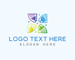 Cleaning - Housekeeping Sanitary Cleaning logo design