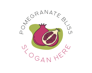 Pomegranate - Pomegranate Fruit Market logo design