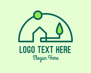 Green City - Eco Residential Home Property logo design