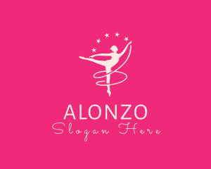 Elegant Ballet Gymnast logo design