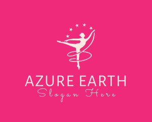 Elegant Ballet Gymnast logo design