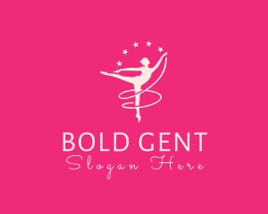 Elegant Ballet Gymnast logo design