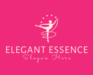 Graceful - Elegant Ballet Gymnast logo design
