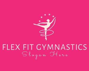 Gymnastics - Elegant Ballet Gymnast logo design