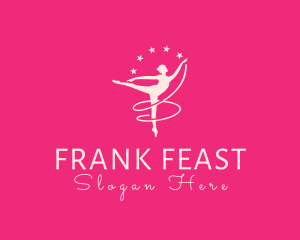 Elegant Ballet Gymnast logo design