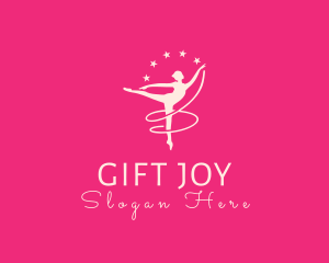 Elegant Ballet Gymnast logo design