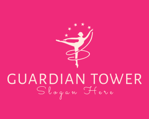 Elegant Ballet Gymnast logo design