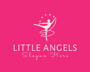 Elegant Ballet Gymnast logo design