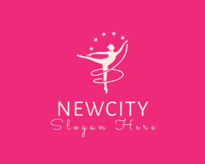 Elegant Ballet Gymnast logo design