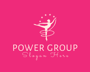 Dancing - Elegant Ballet Gymnast logo design