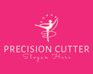 Elegant Ballet Gymnast logo design