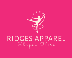 Elegant Ballet Gymnast logo design