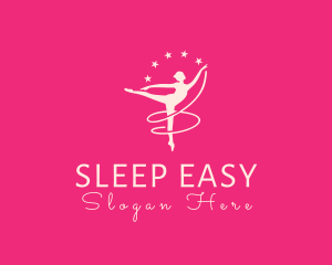 Elegant Ballet Gymnast logo design