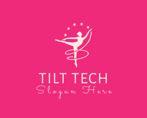 Elegant Ballet Gymnast logo design