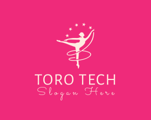 Elegant Ballet Gymnast logo design